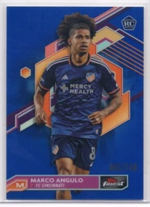 Marco Angulo 2023 Topps MLS Finest Blue Refractor #082/150 - Picture 1 of 2