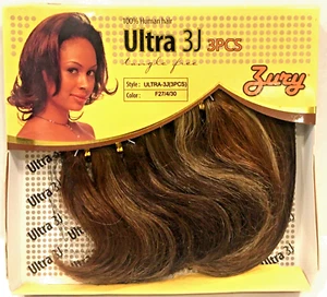 Zury Ultra Ultra 3J 100% Human Hair 3 PCs Weaving Hair 8in Color F27/4/30 - Picture 1 of 5