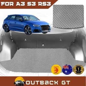 6D Diamond Car Cargo Boot Mat for Audi A3 S3 RS3 8V2013-2021 -Grey - Picture 1 of 5