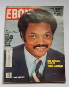 EBONY 1981 Jesse Jackson Frank Robinson Maury Wills Joe Louis Salute Champ - Picture 1 of 5