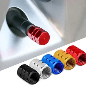 1PC Aluminum Car Tire Valve Caps Tyre Valve Stem Cover Air Dust Wheel Rim 〼 - Picture 1 of 28