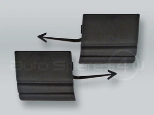 Par de tapas de gancho delantero para remolque parachoques para VW Touareg 2002-2006 - Imagen 1 de 2