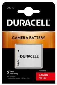 Batería de iones de litio Duracell NB-4L para cámara digital Canon DRC4L (stock del Reino Unido) BNIP - Imagen 1 de 12