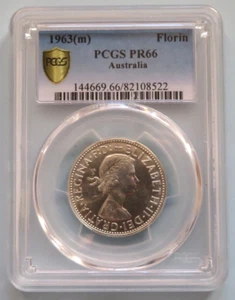 Australia 1963 Florin.. Proof.. PCGS PR66 - Picture 1 of 3