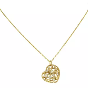Hearts on Fire Diamond Chain Pendant Necklace 18K Yellow Gold 0.35Cttw - Picture 1 of 4