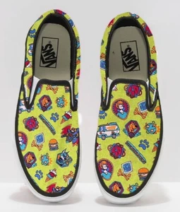 VANS Dog Cartoon hand Detailed Slip On Mens ANY size available - Picture 1 of 1