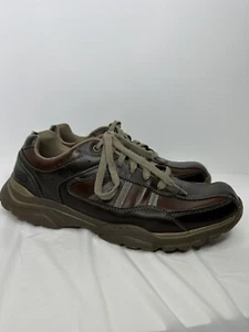 Skechers Rovato Texon Shoes Men Size 12 Casual Sneakers 65418 Brown Comfort - Picture 1 of 15