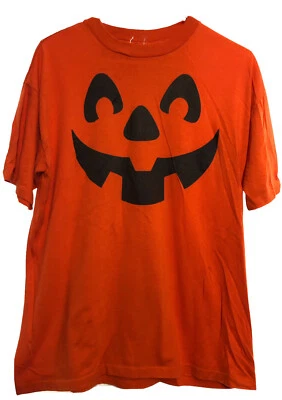 Camiseta vintage de Halloween de una sola puntada calabaza Jack-O - linterna sello grande Foto 1 de 4