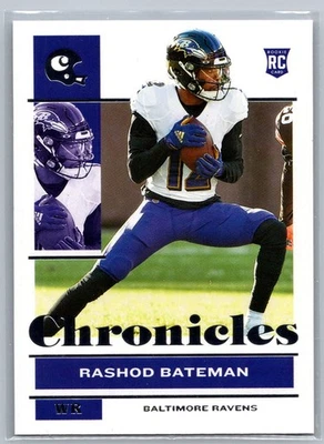 2021 Panini Chronicles #8 Rashod Bateman Black #/25 - Image 1 of 2
