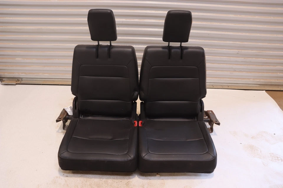 Ford Flex 2012-2019 tercera fila asiento trasero completo cuero negro OEM Foto 1 de 4