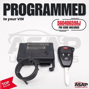 🐔 VIN PROGRAMMED PLUG & PLAY IMMOBILIZER DODGE RAM 2006-2010 56040659AJ 🐔 - Picture 1 of 7