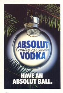 ABSOLUT HAVE AN  BALL 192  cartolina promocard 3375 cartoline pubblicitaria  - Picture 1 of 1