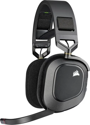 Corsair HS80 RGB Wireless carbon Gaming Headset Dolby Atmos PC Mac PS5 PS4 iCUE - Bild 1 von 4
