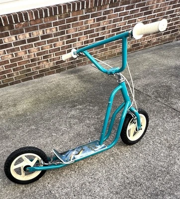 CICLO DE EQUIPO RARO VINTAGE AZUL CURB CRUISER HTX BMX FREESTYLE PUSH SCOOTER SURFISTA Foto 1 de 4