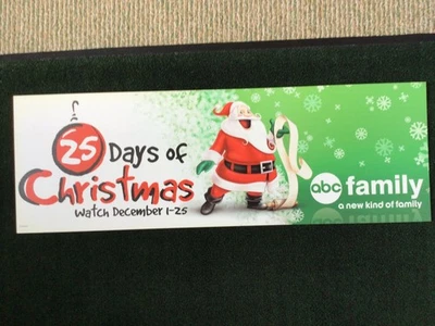 WALT DISNEY WORLD  BUS TRAM SIGN PROP DISPLAY ABC FAMILY 25 DAYS OF CHRISTMAS - Image 1 of 3