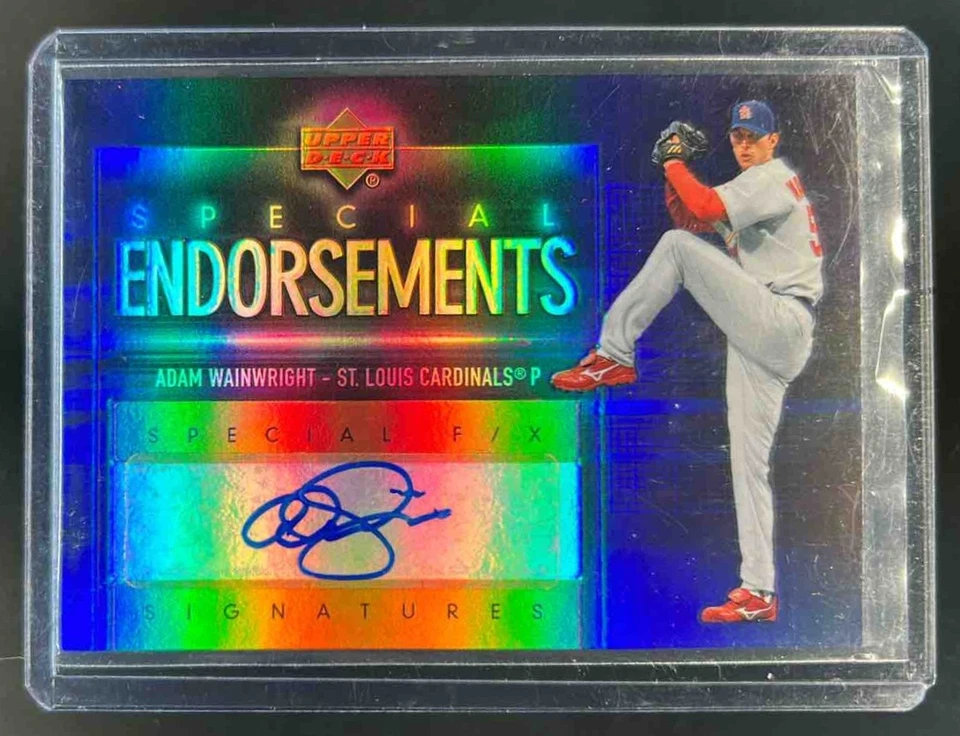2006 Upper Deck Special F/X Adam Wainwright Endorsements Auto #SE-AW Cardinals - Image 1 of 2