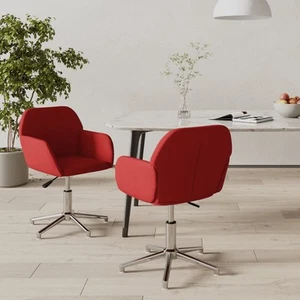 2x Sillas de Comedor Giratorias Tela Cocina Asiento Mueble Multicolor vidaXL - Imagen 1 de 77