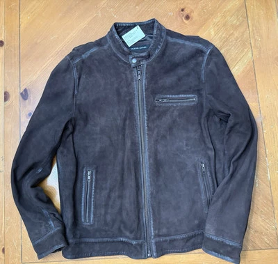 Chaqueta de gamuza genuina - Cuero Wilson - Marrón - Talla: M - Foto 1 de 4