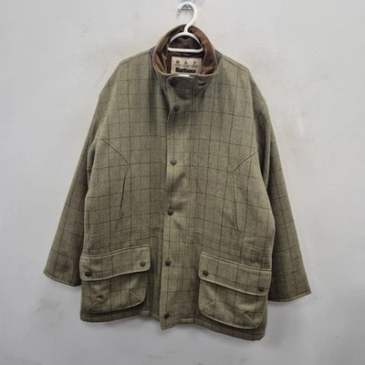 Barbour Berwick Green Check Tweed Sporting Shooting Waterproof Coat Jacket XL - Image 1 of 4