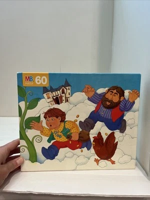 Rompecabezas de libro de cuentos Milton Bradley Jack and the Bean Stalk 1993 vintage 60 piezas Foto 1 de 4
