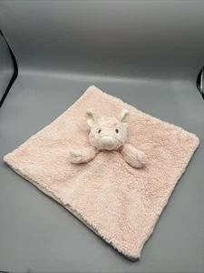 Piggy Pig Lovey Plush K Luxe KellyToy Soft Pink Security Blanket Rattle Toy - Picture 1 of 4