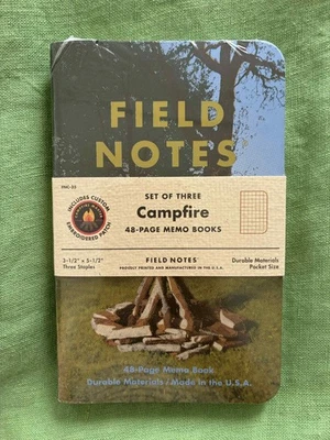 Field Notes 2017 Campfire Limited Edition Sealed 3-pack with Patch - Image 1 of 2