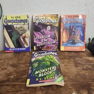Goosebumps Series Book Lot Of 4 R L Stine 90s Early 00s Library Discard  - Picture 1 of 16