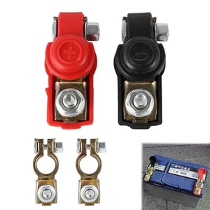 Battery Terminal Clamps Van Battery Negative+Positive 1 Pair Clamp Clips - Picture 1 of 9