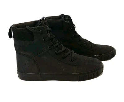 Timberland Mujer Skyla Bay Bota Talla 10 Cuero Negro Con Cordones Zapatilla Alta Foto 1 de 4