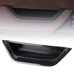 Front Driver Interior Door Handle Trim Carbon Fiber For BMW X3 X4 F25 26 2010-17 - Picture 1 of 12
