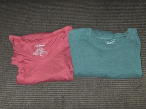 L.L. Bean rosa und grün Langarmshirts 2er Set - Bild 1 von 8