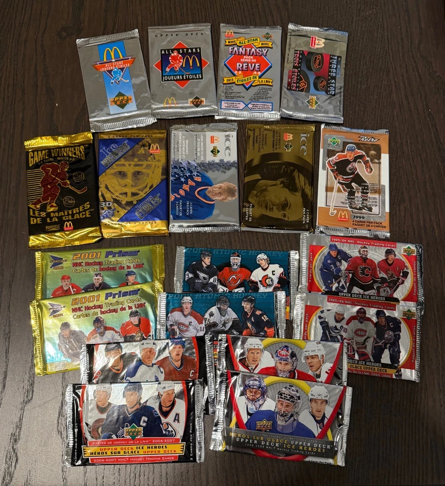 Vintage McDonalds Hockey Pack Mixer - Unopened Packs - 1991 - 2009 - Image 1 of 1