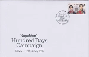 GB Isle of Man 2015 Battle of Waterloo #1/100 Day Campaign SG 1977 FDC MILITARY - Picture 1 of 1