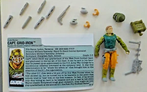 Captain Grid-Iron v1 GI Joe HandToHand Combat Specialist lose 1990 99% komplett - Bild 1 von 2