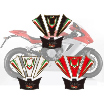 Almohadilla protectora de tanque 3D calcomanía adhesiva para MV Agusta F3 800 2014-2018 RC Foto 1 de 4