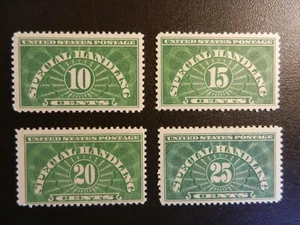 #QE1-4 COMPLETE SET of *SPECIAL HANDLING* STAMPS. MH, F-VF, OG. - Picture 1 of 1