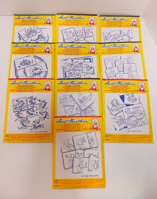 10 Aunt Marthas Hot Iron Transfers Embroidery Crafts Needlepoint NOS - Image 1 of 4