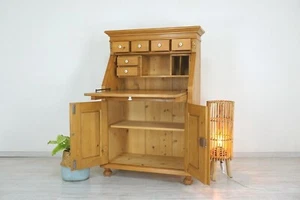 schöner Landhaus Weichholz Sekretär, Schreibtisch im Jugendstil "Antik-Lux" - Bild 1 von 13