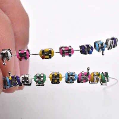 2 Packs Temporary Teeth Decoration Dental Props Arch Wire Bracket Ligature Ties - Image 1 of 4