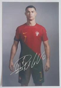 * Cristiano Ronaldo * Autogrammfoto * Repro Unterschrift * Portugal * - Bild 1 von 1