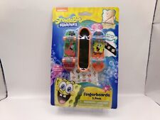 Spongebob Squarepants 3 Pack Fingerboards & 32 Stickers New