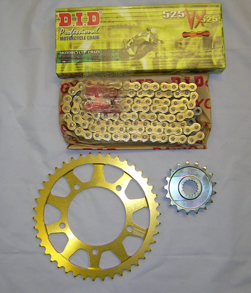Aprilia Tuono Factory V4 21-24 DID 525 VX Chain & JT/Talon Sprocket Kit 15t/43. - image 1 of 1