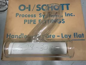 Kimax 6528-3030 3x3” Combination Y & 1/8 Bend Drainline Fitting, Schott Glass - Picture 1 of 1