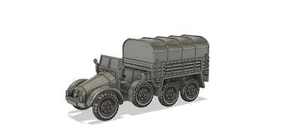 CAMIÓN DE SEIS RUEDAS 6X4 ALEMÁN KRUPP-PROTZE SDKRZ 70 ESCALA 1-87A ESCALA 3D impreso en 3D segunda guerra mundial - Imagen 1 de 2