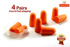 Soft Foam Ear Plugs Noise Reduction Sponge for Sleeping, Travel, Studying, Work - Picture 1 of 15