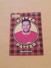 2021-22 Metal Universe Gold Pitter Patter #PP-5 Milan Lucic #/99 Calgary Flames 