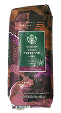 2 Starbucks Decaf Espresso Dark Roast Whole Bean 1lb Bag-2lbs Total