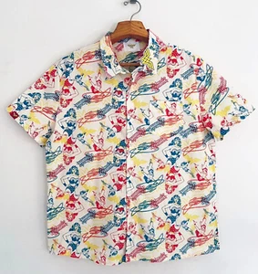 DC COMICS Worlds Finest Men's 3XL Wonder Woman Shirt Button Up Short Sleeve NWT - Picture 1 of 9
