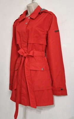Chaqueta Regatta Talla 14 Roja Impermeable A Prueba de Viento Desmontable Capucha Cinturón Bolsillos Foto 1 de 4