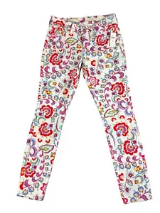 Pilcro and the Letterpress Jeans Size 28 Anthropologie Mid Rise Skinny Floral - Picture 1 of 11